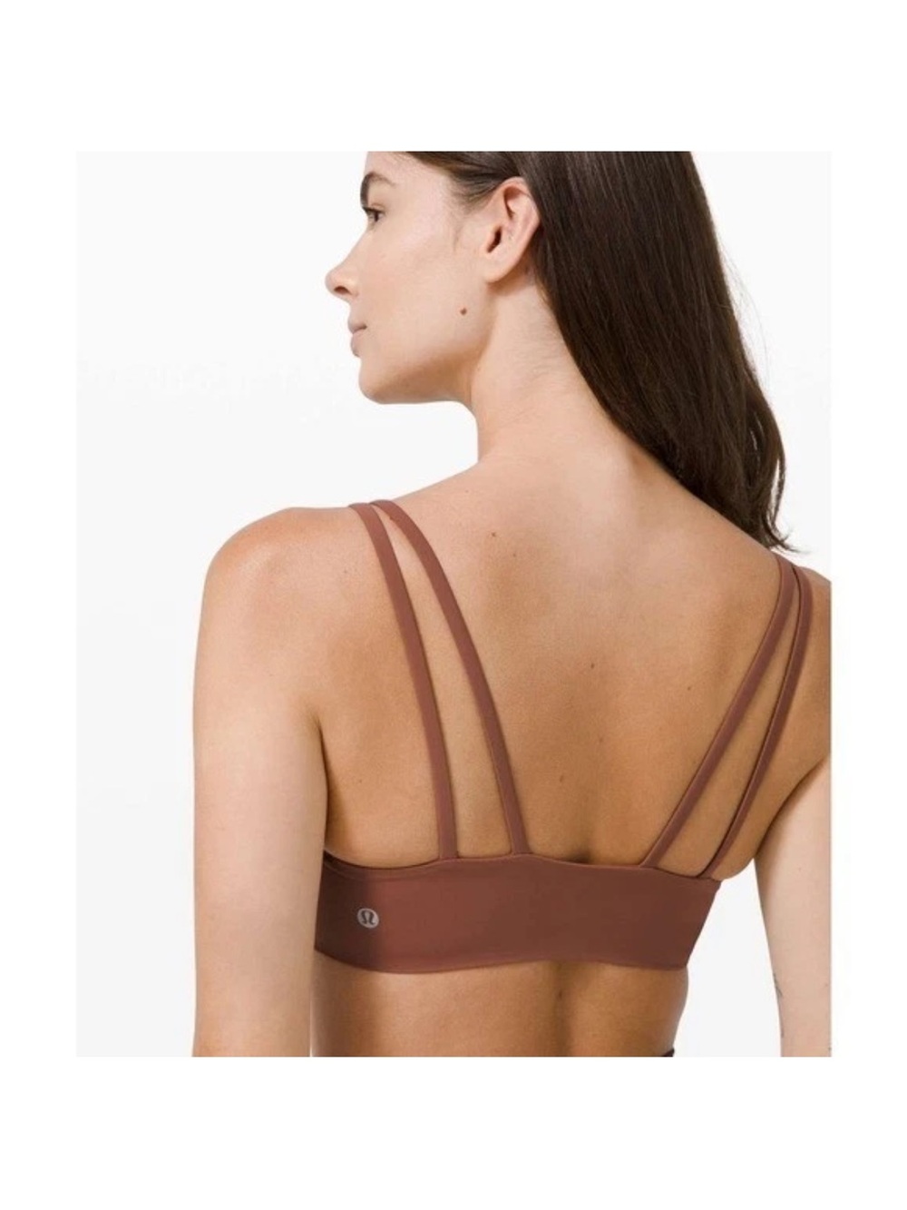 EUC Lululemon Like a Cloud Bra Light Support B Cup brown Ancient Copper Size 2